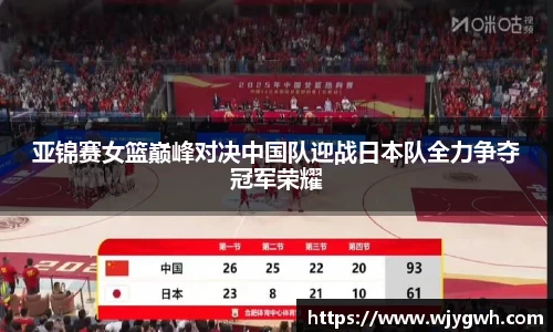 亚锦赛女篮巅峰对决中国队迎战日本队全力争夺冠军荣耀